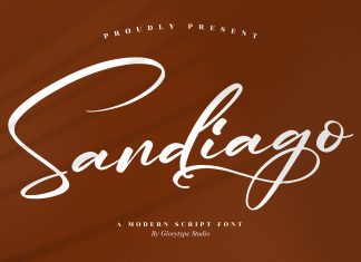 Sandiago Handwritten Font