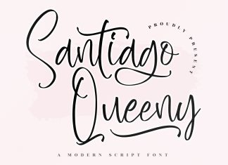 Santiago Queeny Script Font