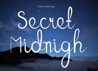 Secret Midnigh Script Font