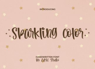 Sparkling Color Script Font