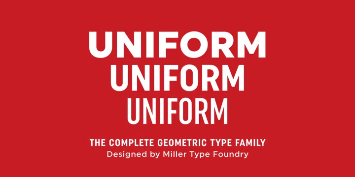 Uniform Pro Sans Serif Font