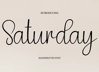 Saturday Script Font