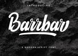 Barrbar Script Font