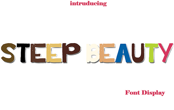 Steep Beauty Display Font