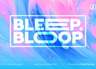 Bleep Bloop Display Font