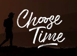 Choose Time Brush Font