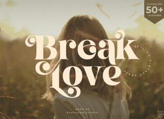 Break Love Serif Font