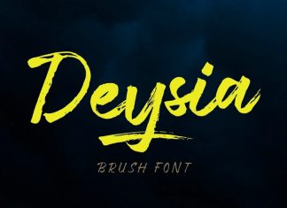 Deysia Brush Font