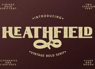 Heathfield Display Font