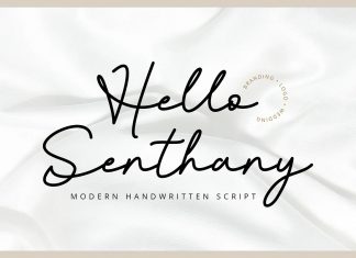 Hello Senthany Handwritten Font