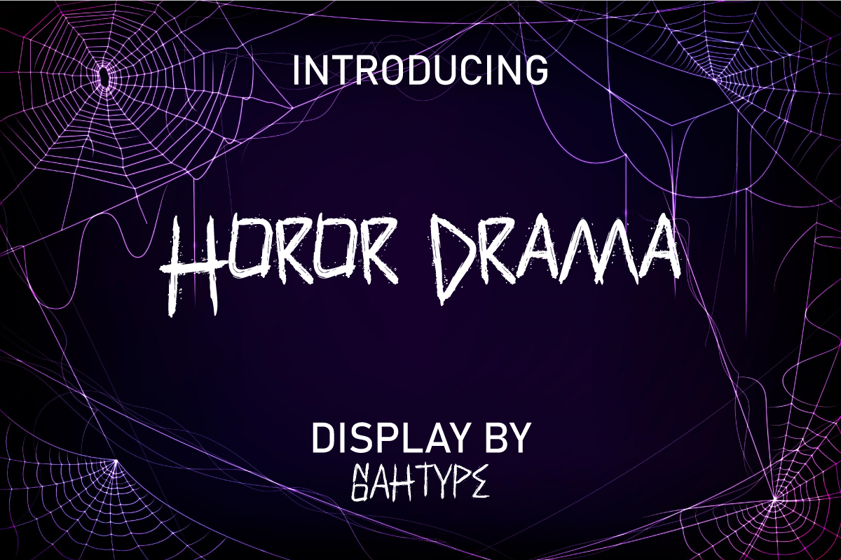 Horor Drama Display Font