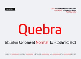 Quebra Sans Serif Font