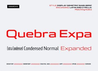 Quebra Expa Sans Serif Font