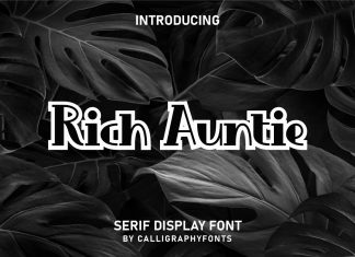 Rich Auntie Display Font