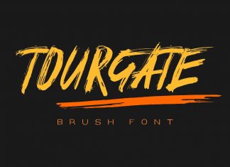 Tourgate Brush Font