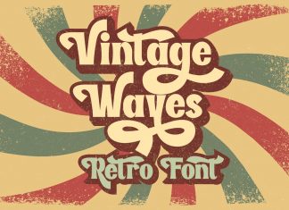 Vintage Waves Display Font