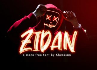 Zidan Brush Font