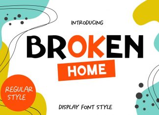 Broken Home Display Font