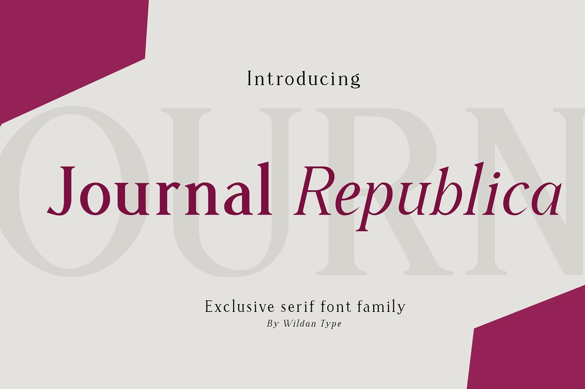 Journal Republica Serif Font