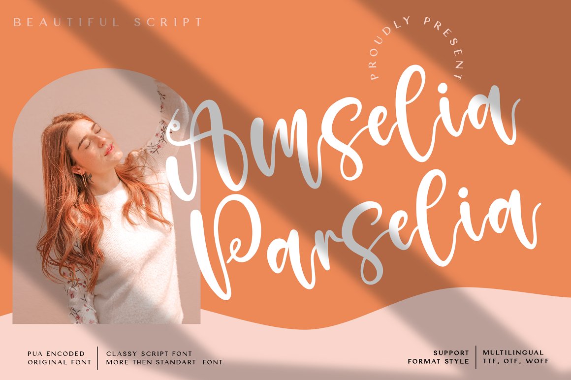 Amselia Parselia Script Font