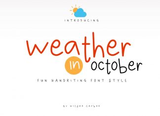 Weather in October Display Font