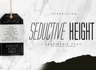 Seductive Height Sans Serif Font