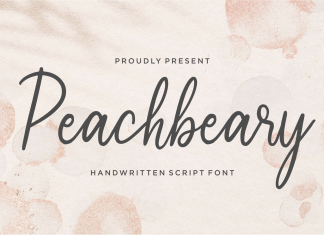 Peachbeary Script Font