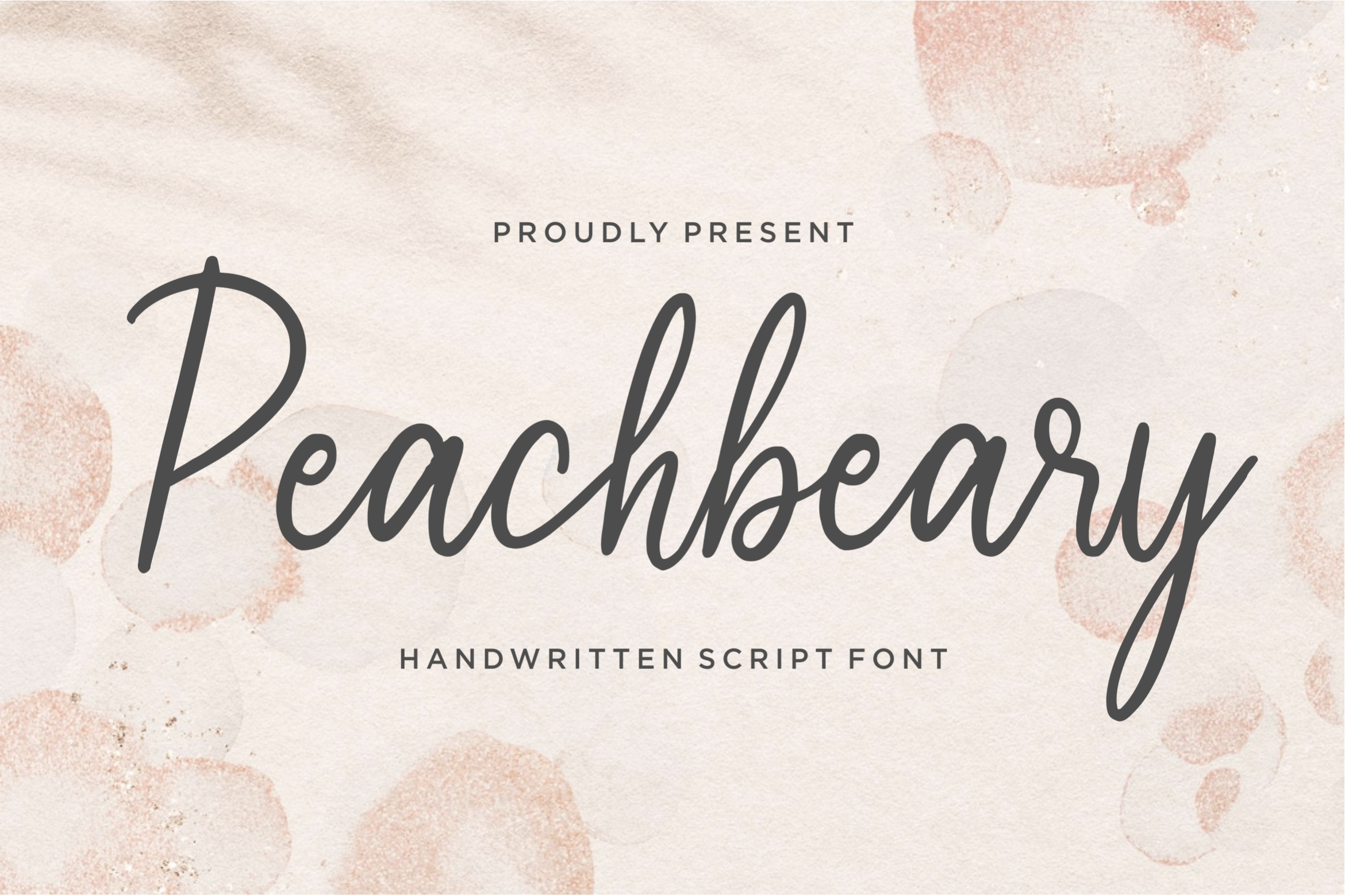 Peachbeary Script Font