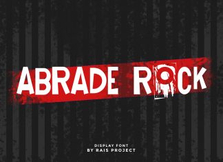 Abrade Rock Display Font