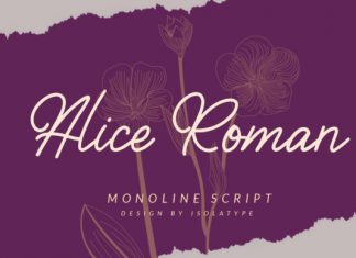Alice Roman Handwritten Font