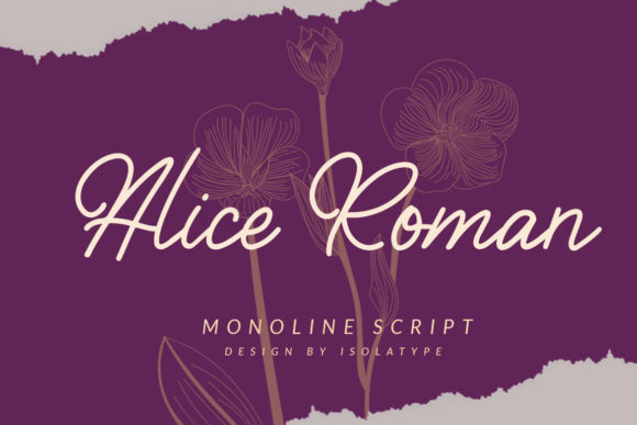 Alice Roman Handwritten Font