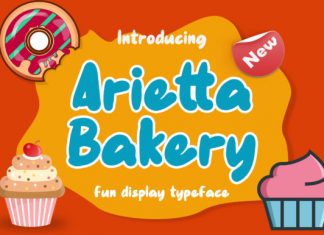 Arietta Bakery Display Font