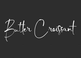 Butter Croissant Handwritten Font