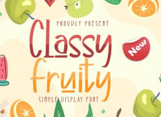 Classy Fruity Display Font