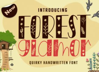 Forest Glamor Display Font