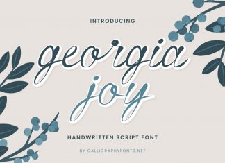 Georgia Joy Script Font