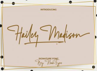 Hailey Madison Handwritten Font