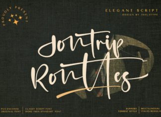 Jontrip Ronttes Script Font