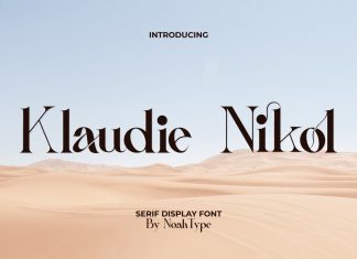 Klaudie Nikol Serif Font
