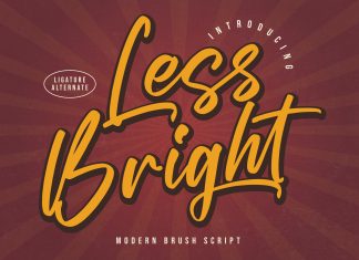 Less Bright Brush Font