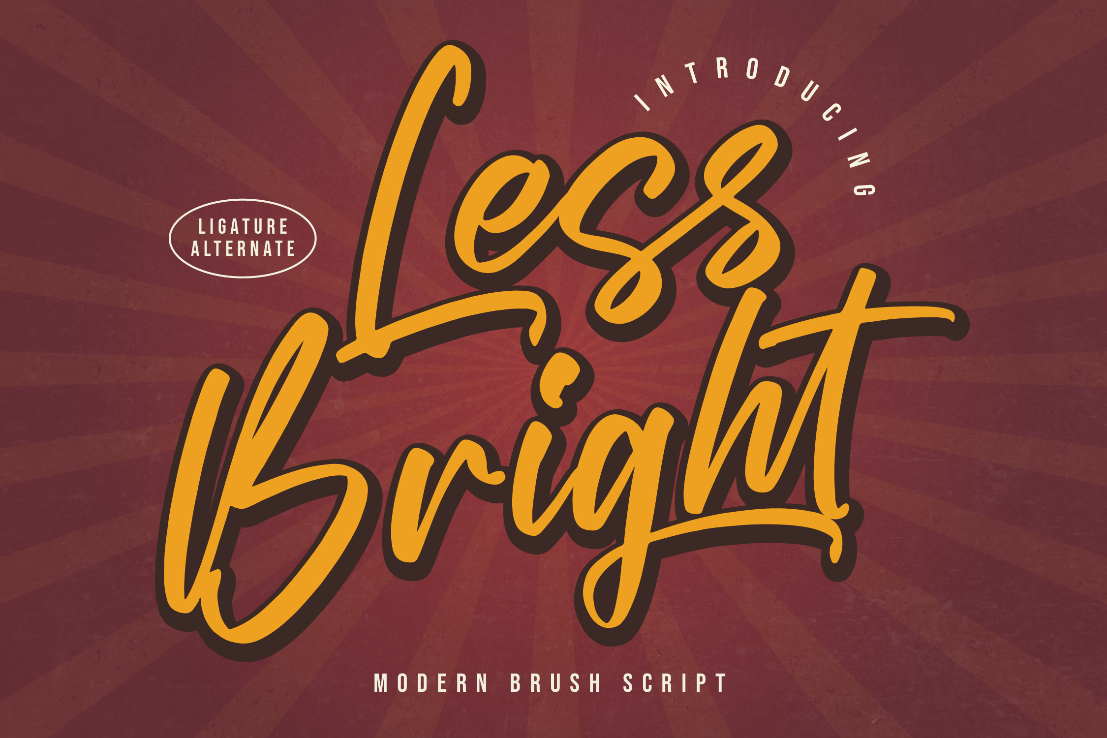 Less Bright Brush Font