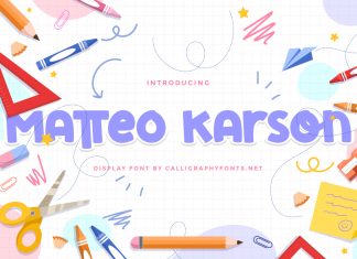 Matteo Karson Display Font