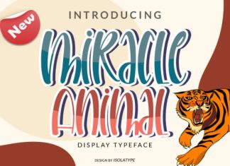 Miracle Animal Display Font