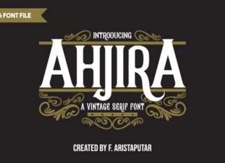 Ahjira Serif Font