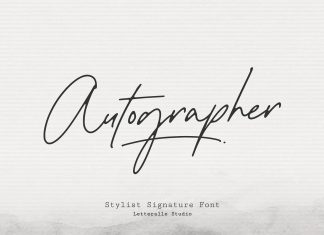 Autographer Handwritten Font