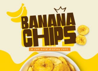 Banana Chips Display Font