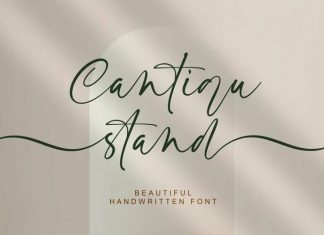 Cantiqu stand Script Font