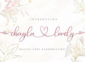 Chayla Lovely Calligraphy Font