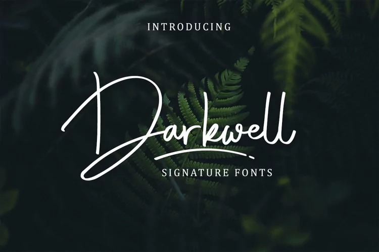 New Free Handwritten Fonts – Darkwell Font – Download Now