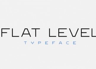 Flat Level Sans Serif Font